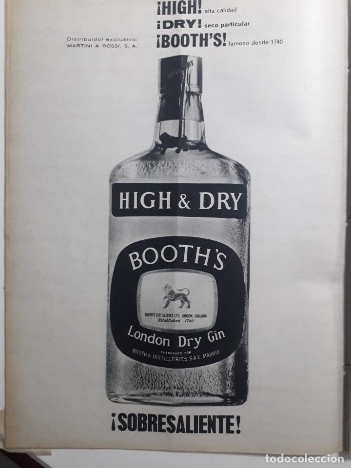 Coleccionismo de revistas y peri&oacute;dicos: PUBLICIDAD VINTAGE ANUNCIO GINEBRA BOOTH&acute;S. 1963.GRAN TAMA&Ntilde;O. 260X340 MM.