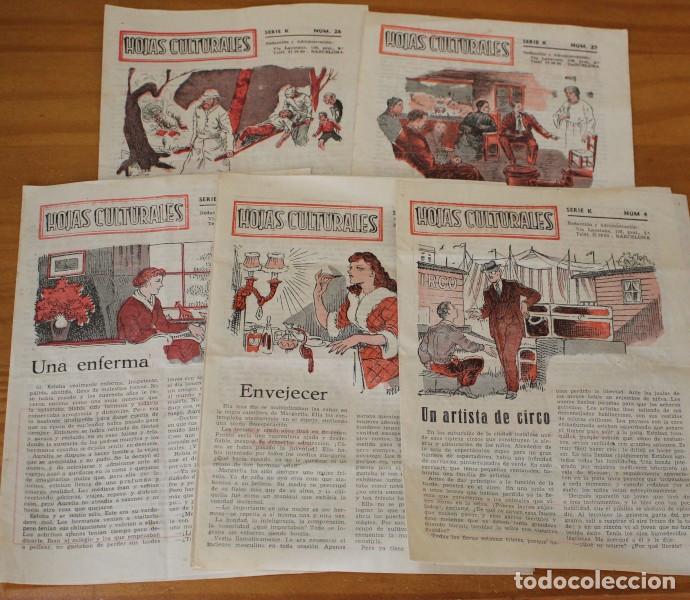 Coleccionismo de revistas y peri&oacute;dicos: LOTE 5 HOJAS CULTURALES SERIE K: 4,5,26,27,28 BATLLORI JOFRE...