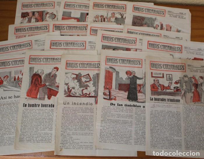 Coleccionismo de revistas y peri&oacute;dicos: LOTE 17 HOJAS CULTURALES SERIE L: 1-3,5-8,10,14-17,20,24-27 BATLLORI JOFRE...