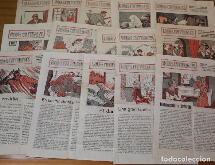 Coleccionismo de revistas y peri&oacute;dicos: LOTE 15 HOJAS CULTURALES SERIE M: 7,10,12,14,16,17,19-23,25,26,28,30 BATLLORI JOFRE...