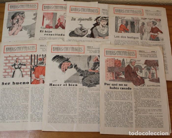 Coleccionismo de revistas y peri&oacute;dicos: LOTE 7 HOJAS CULTURALES SERIE N: 1,4,5,8,11,12,13 BATLLORI JOFRE...