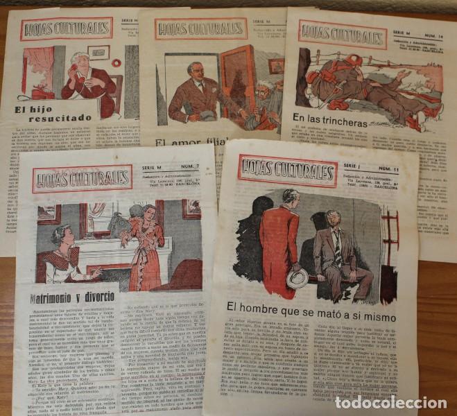 Coleccionismo de revistas y peri&oacute;dicos: LOTE 5 HOJAS CULTURALES SERIE J-11,M-7,M-14,M-30,N-12 BATLLORI JOFRE...