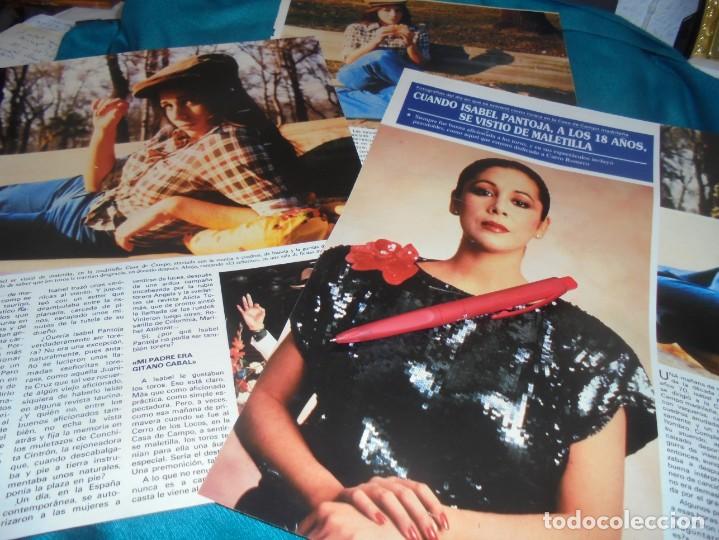 Coleccionismo de Revistas y Peri&oacute;dicos: RECORTE : ISABEL PANTOJA, DE MALETILLA. SEMANA, DCMBRE 1987 (#)
