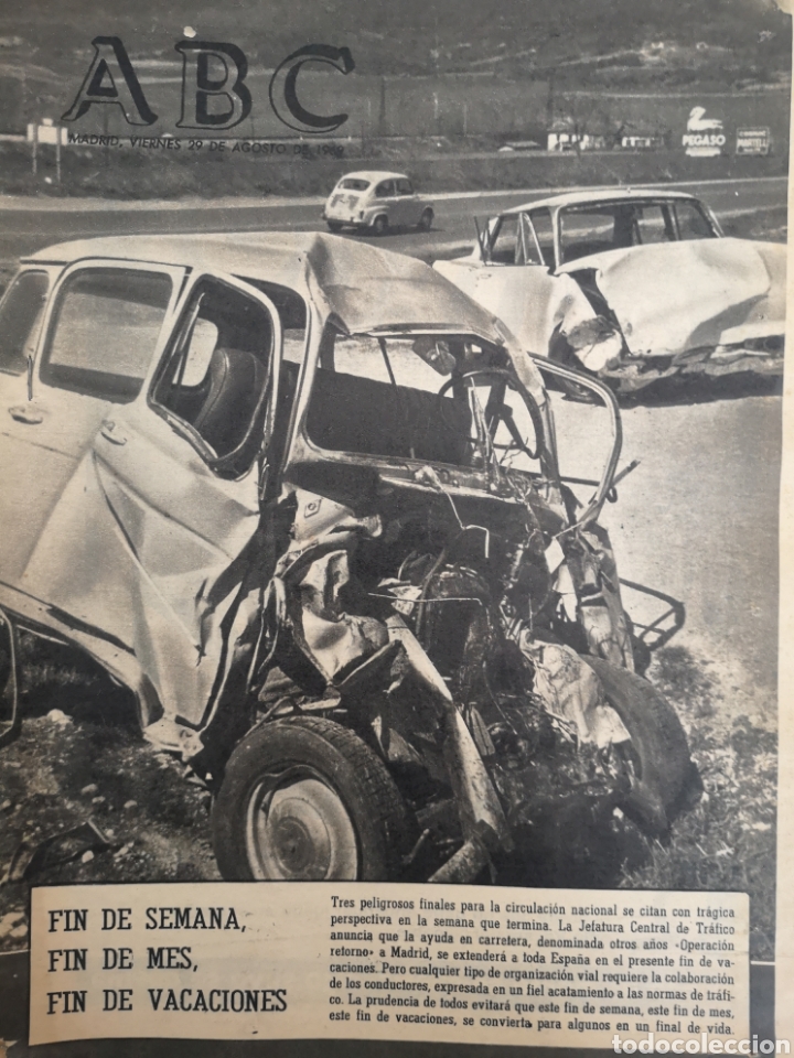 Coleccionismo de Revistas y Peri&oacute;dicos: PERI&Oacute;DICO DIARIO ABC N.&ordm; 19794. 29 DE AGOSTO DE 1969