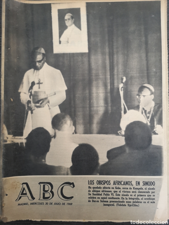 Coleccionismo de Revistas y Peri&oacute;dicos: PERI&Oacute;DICO DIARIO ABC N.&ordm; 19768 30 DE JULIO DE 1969