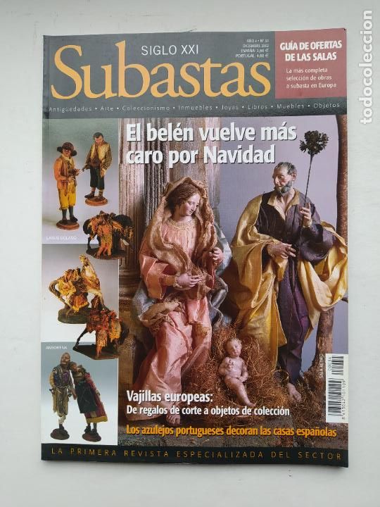 Coleccionismo de Revistas y Peri&oacute;dicos: REVISTA SUBASTAS SIGLO XXI. N&ordm; 34. A&Ntilde;O 4. DICIEMBRE 2002. VAJILLAS EUROPEAS. TDKC105