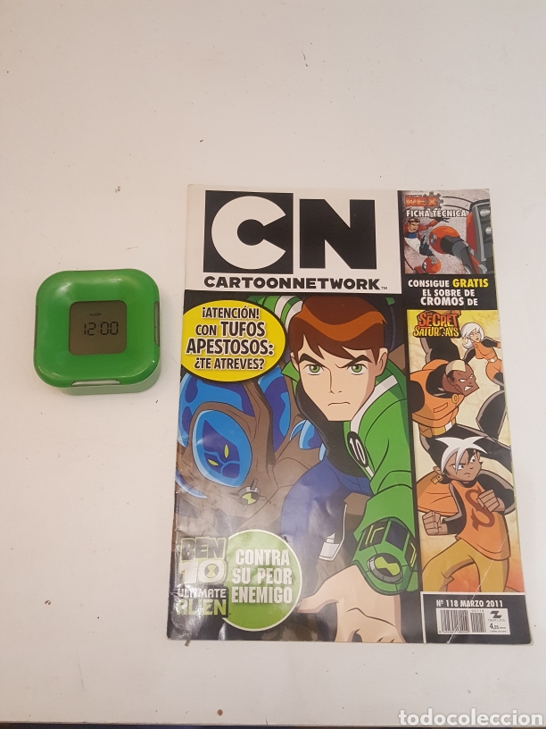Coleccionismo de Revistas y Peri&oacute;dicos: Revista Cartoon Network N&deg; 118 marzo 2011 con regalo reloj despertador Ben 10 ten
