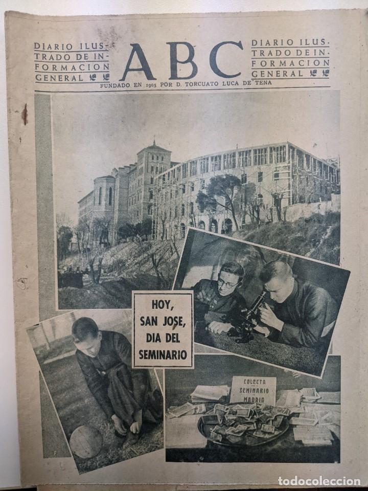 Coleccionismo de Revistas y Peri&oacute;dicos: ABC NUMERO EXTRAORDINARIO DEL 19 MARZO 1949 - RARISIMO - PORTADA SAN JOSE DIA DEL SEMINARIO