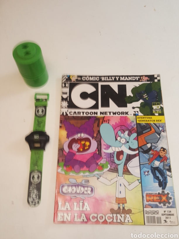 Coleccionismo de Revistas y Peri&oacute;dicos: Revista Cartoon Network N&deg; 125 septiembre 2011 regalo reloj Ben ten 10 roto