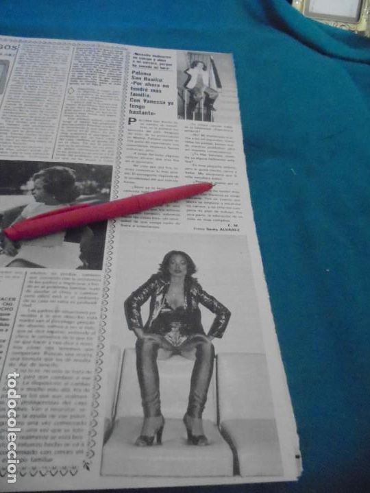 Coleccionismo de Revistas y Peri&oacute;dicos: RECORTE : PALOMA SAN BASILIO. SEMANA, NOVIMBRE 1978 (#)