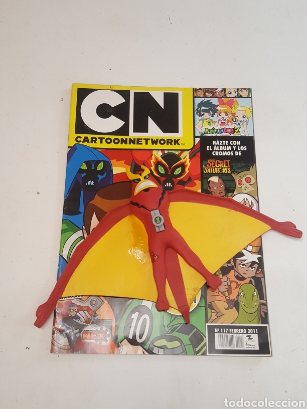 Coleccionismo de Revistas y Peri&oacute;dicos: Revista Cartoon Network N&deg; 117 febrero 2011 regalo figura gomaespuma Ben 10 ten