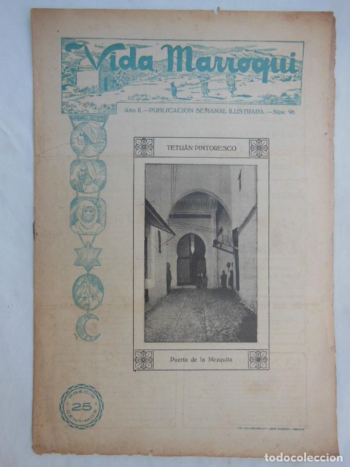 Coleccionismo de revistas y peri&oacute;dicos: VIDA MARROQUI. Revista Semanal Ilustrada. A&ntilde;o II, Melilla 13 noviembre 1927, N&uacute;m 96