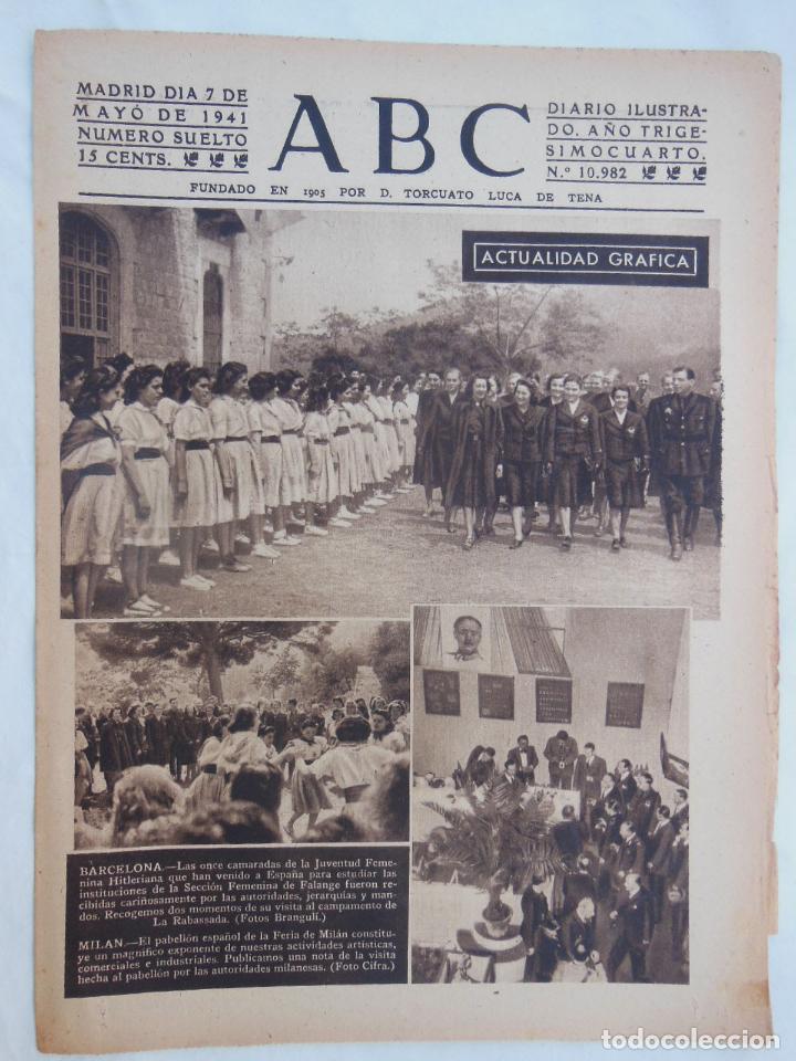 Coleccionismo de Revistas y Peri&oacute;dicos: ABC Diario Ilustrado. 7 de mayo 1941. Segunda Guerra Mundial