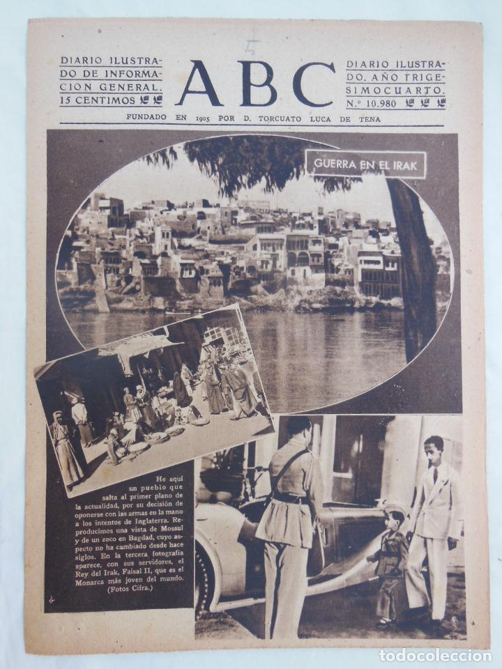 Coleccionismo de Revistas y Peri&oacute;dicos: ABC Diario Ilustrado. 5 de mayo 1941. Segunda Guerra Mundial