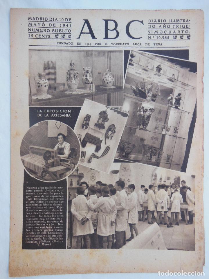 Coleccionismo de Revistas y Peri&oacute;dicos: ABC Diario Ilustrado. 10 de mayo 1941. Segunda Guerra Mundial.