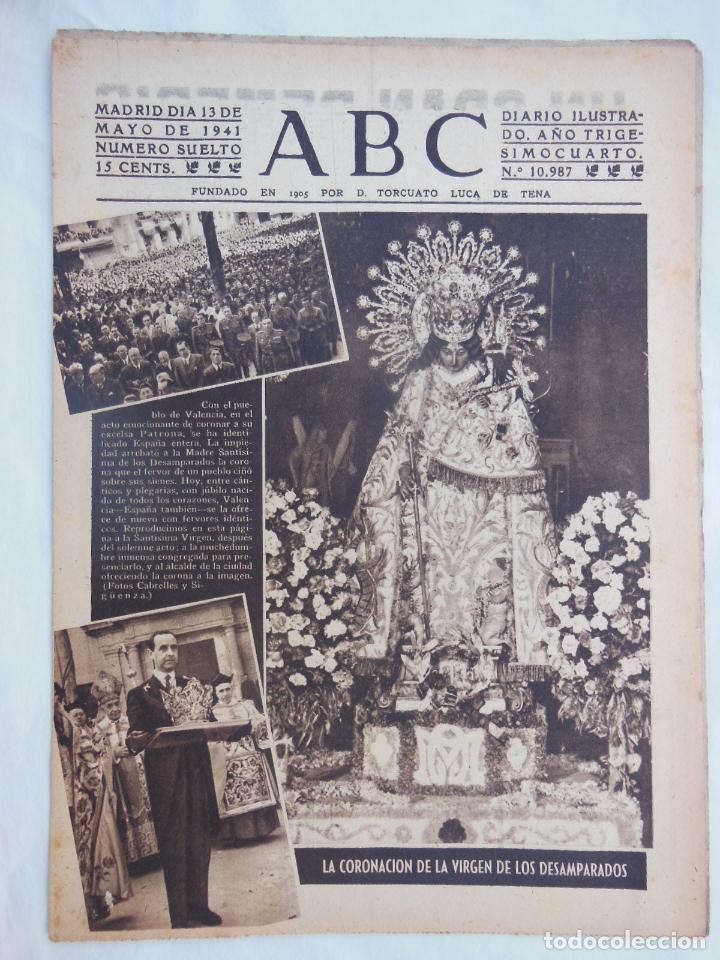 Coleccionismo de Revistas y Peri&oacute;dicos: ABC Diario Ilustrado. 13 de mayo 1941. Segunda Guerra Mundial.