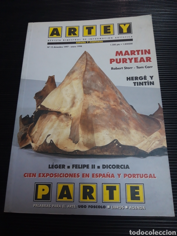 Coleccionismo de revistas y peri&oacute;dicos: Revista Arte y Parte n&uacute;mero 12 Martin Puryear Herg&eacute; y Tintin L&eacute;ger Dicorcia