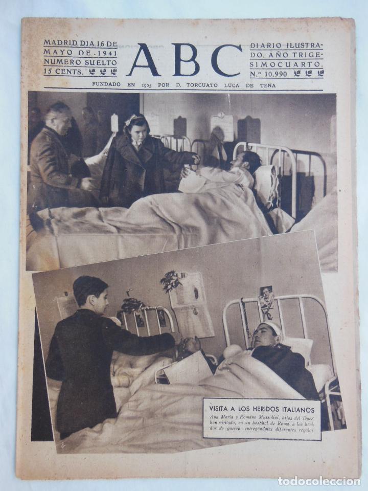 Coleccionismo de Revistas y Peri&oacute;dicos: ABC Diario Ilustrado. 16 de mayo 1941. Segunda Guerra Mundial