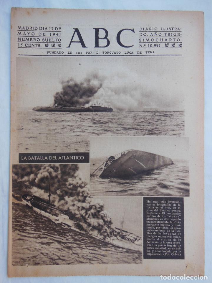 Coleccionismo de Revistas y Peri&oacute;dicos: ABC Diario Ilustrado. 17 de mayo 1941. Segunda Guerra Mundial