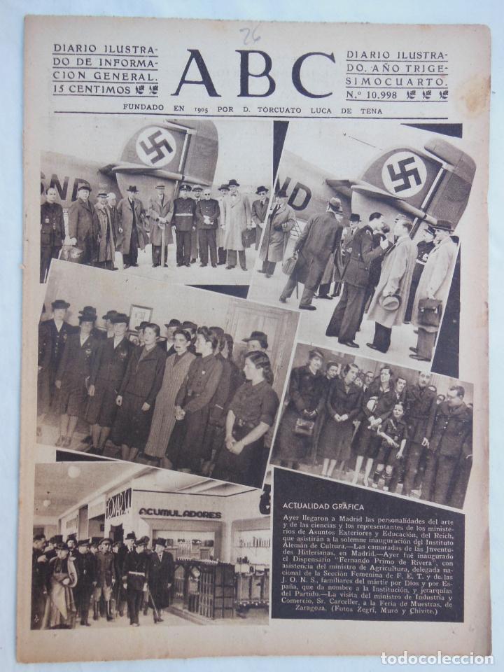 Coleccionismo de Revistas y Peri&oacute;dicos: ABC Diario Ilustrado. 26 de mayo 1941. Segunda Guerra Mundial