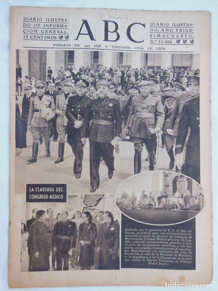 Coleccionismo de Revistas y Peri&oacute;dicos: ABC Diario Ilustrado. 2 de junio 1941. Segunda Guerra Mundial