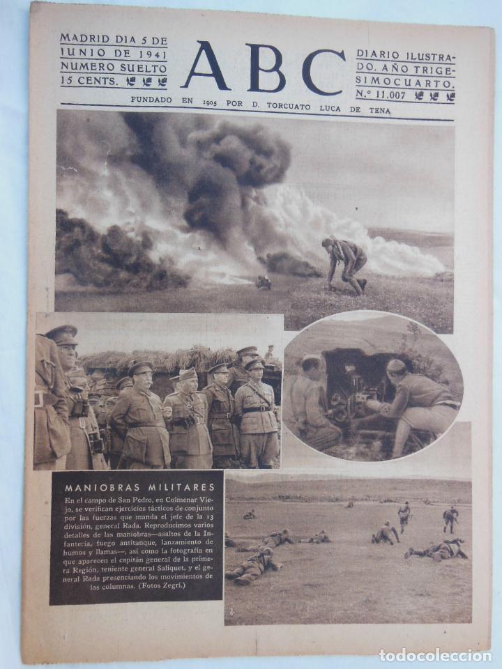 Coleccionismo de Revistas y Peri&oacute;dicos: ABC Diario Ilustrado. 5 de junio 1941. Segunda Guerra Mundial