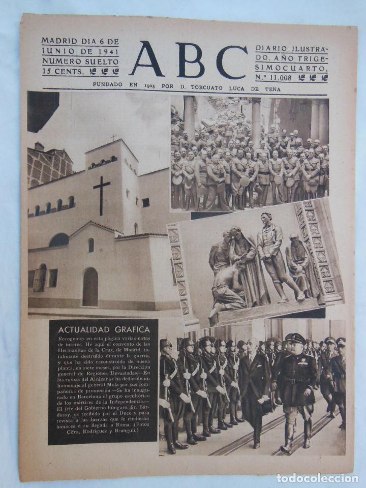 Coleccionismo de Revistas y Peri&oacute;dicos: ABC Diario Ilustrado. 6 de junio 1941. Segunda Guerra Mundial