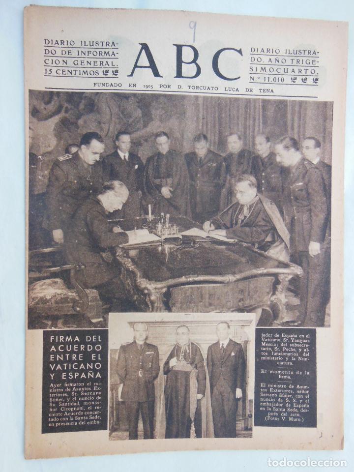 Coleccionismo de Revistas y Peri&oacute;dicos: ABC Diario Ilustrado. 9 de junio 1941. Segunda Guerra Mundial