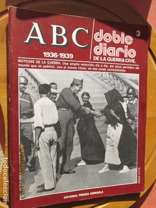 Coleccionismo de Revistas y Peri&oacute;dicos: ABC DOBLE DIARIO DE LA GUERRA CIVIL 1936-1939 N&ordm; 3