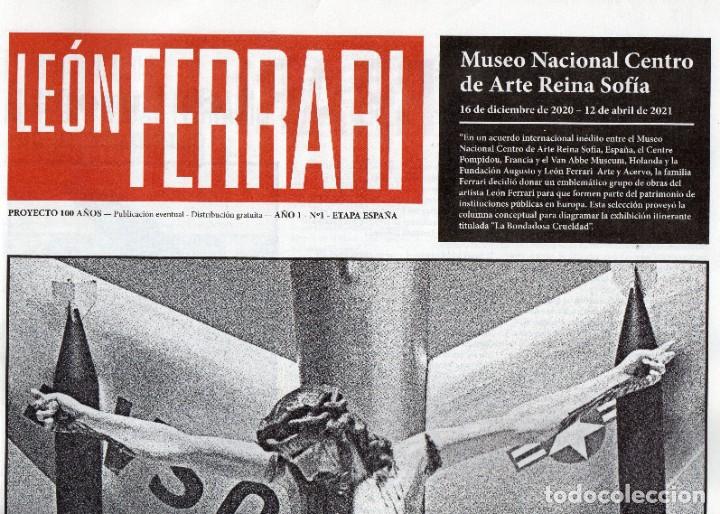 Coleccionismo de revistas y peri&oacute;dicos: Le&oacute;n Ferrari. N&ordm; 1. La bondadosa crueldad. Con poster en p&aacute;ginas centrales
