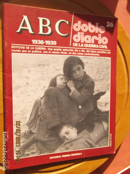 Coleccionismo de Revistas y Peri&oacute;dicos: ABC DOBLE DIARIO DE LA GUERRA CIVIL 1936-1939 N&ordm; 26