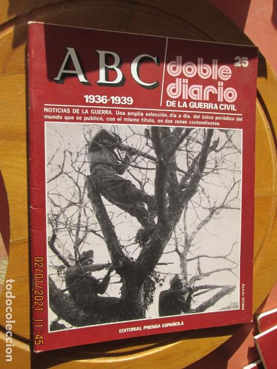 Coleccionismo de Revistas y Peri&oacute;dicos: ABC DOBLE DIARIO DE LA GUERRA CIVIL 1936-1939 N&ordm; 25