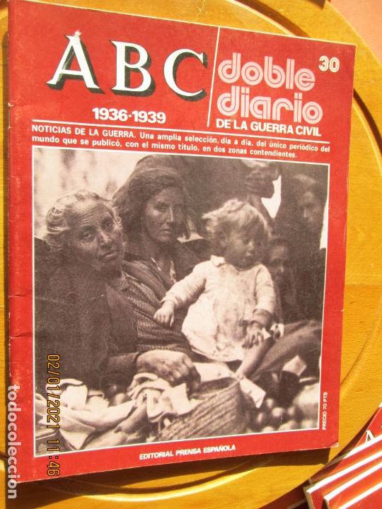 Coleccionismo de revistas y peri&oacute;dicos: ABC DOBLE DIARIO DE LA GUERRA CIVIL 1936-1939 N&ordm; 30