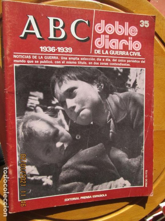 Coleccionismo de Revistas y Peri&oacute;dicos: ABC DOBLE DIARIO DE LA GUERRA CIVIL 1936-1939 N&ordm; 35