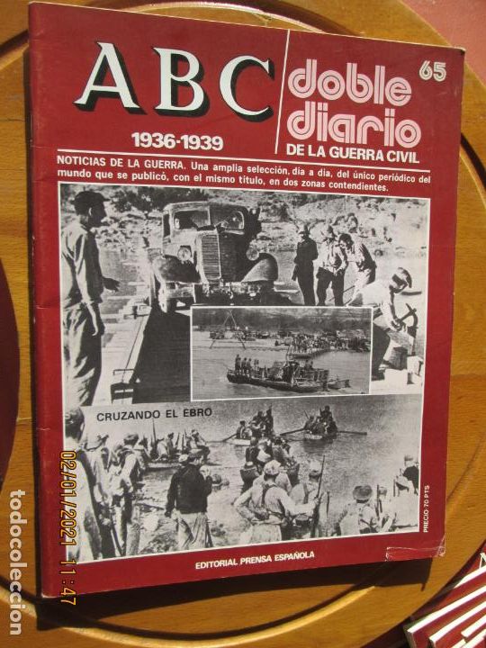 Coleccionismo de Revistas y Peri&oacute;dicos: ABC DOBLE DIARIO DE LA GUERRA CIVIL 1936-1939 N&ordm; 65