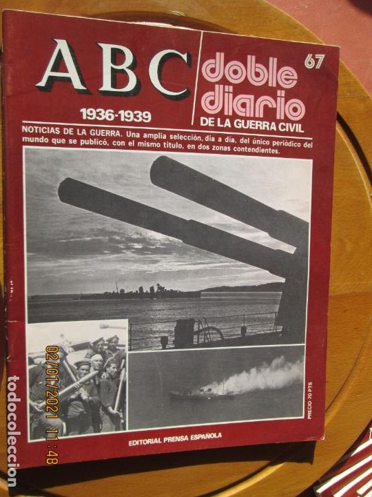 Coleccionismo de Revistas y Peri&oacute;dicos: ABC DOBLE DIARIO DE LA GUERRA CIVIL 1936-1939 N&ordm; 67