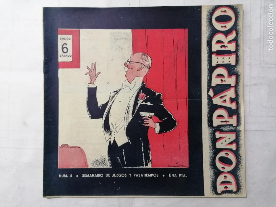 Collection Magazines and Newspapers: DON PAPIRO N&ordm; V, SEMANARIO DE JUEGOS Y PASATIEMPOS, 1945