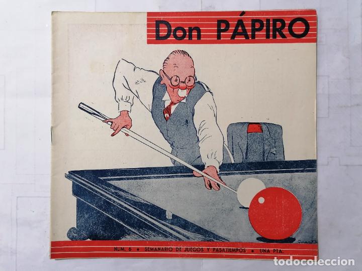 Collection Magazines and Newspapers: DON PAPIRO N&ordm; 6, SEMANARIO DE JUEGOS Y PASATIEMPOS, 1945