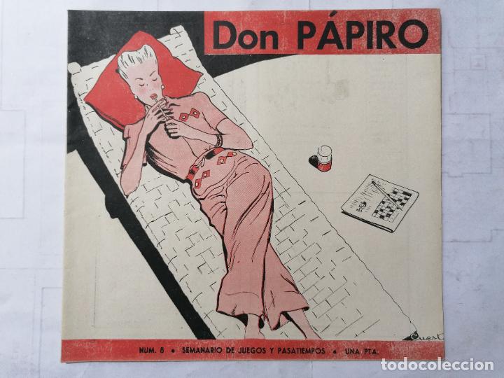 Collection Magazines and Newspapers: DON PAPIRO N&ordm; 8, SEMANARIO DE JUEGOS Y PASATIEMPOS, 1945