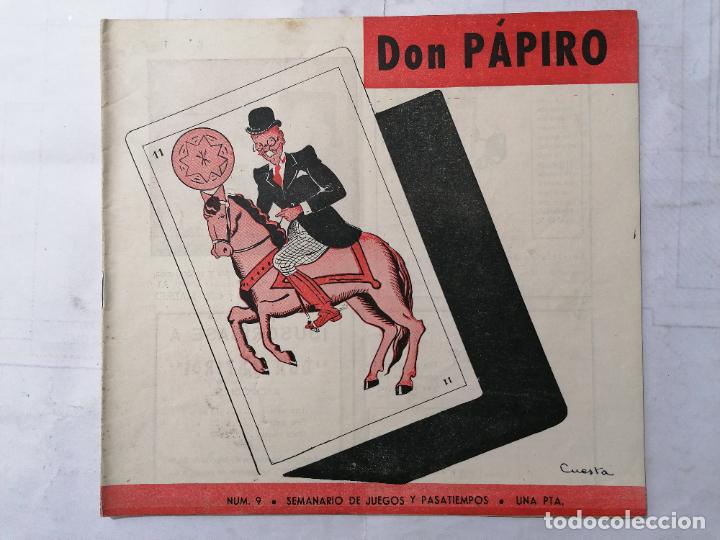 Collection Magazines and Newspapers: DON PAPIRO N&ordm; 9, SEMANARIO DE JUEGOS Y PASATIEMPOS, 1945