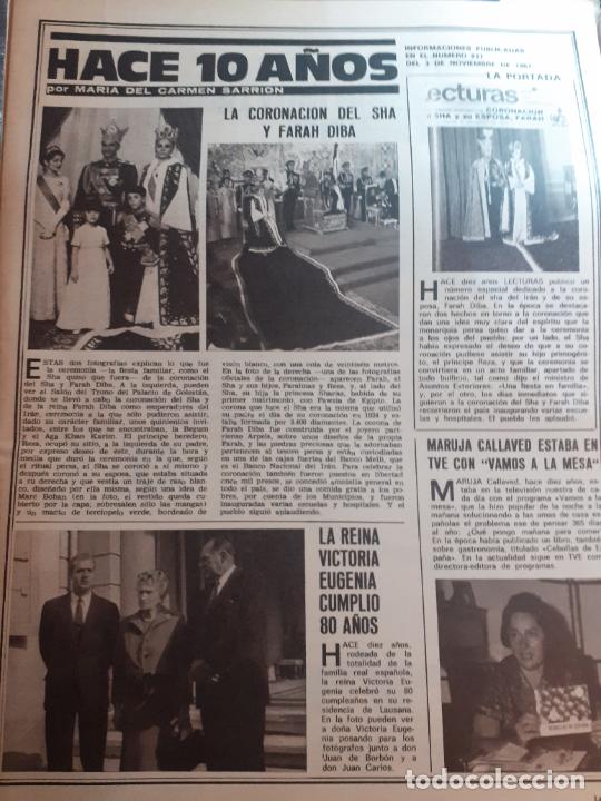 Sammeln von Zeitschriften und Zeitungen: MARUJA CALLAVED LA REINA VICTORIA FARAH DIBA EL SHA