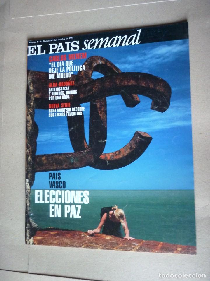 Coleccionismo de Revistas y Peri&oacute;dicos: El pa&iacute;s semanal n&ordm; 1151 - octubre 1998