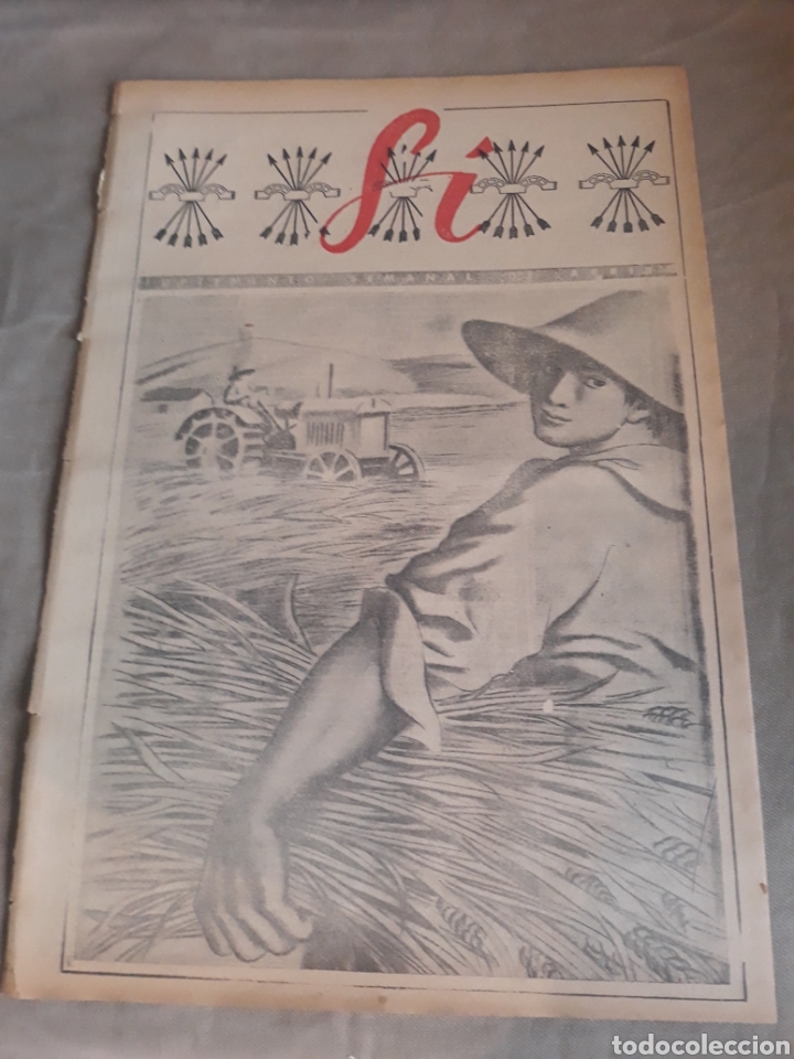 Coleccionismo de Revistas y Peri&oacute;dicos: REVISTA SUPLEMENTO SI DEL DIARIO ARRIBA 12 DE MAYO 1942 . AGRICULTURA