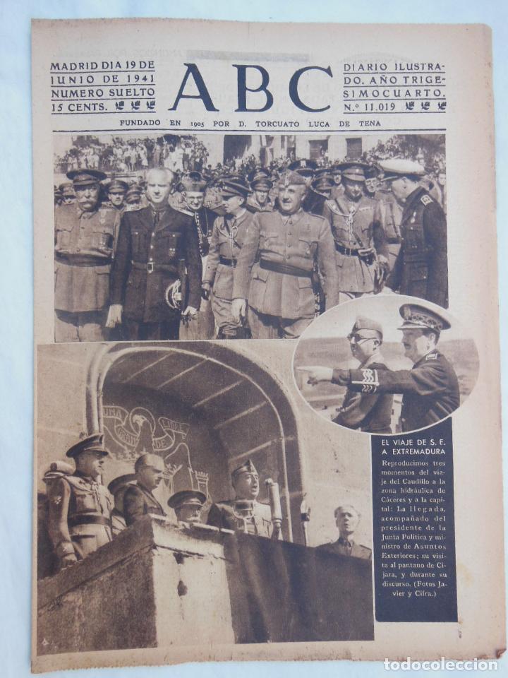 Coleccionismo de Revistas y Peri&oacute;dicos: ABC Diario Ilustrado. 19 de junio 1941. Segunda Guerra Mundial