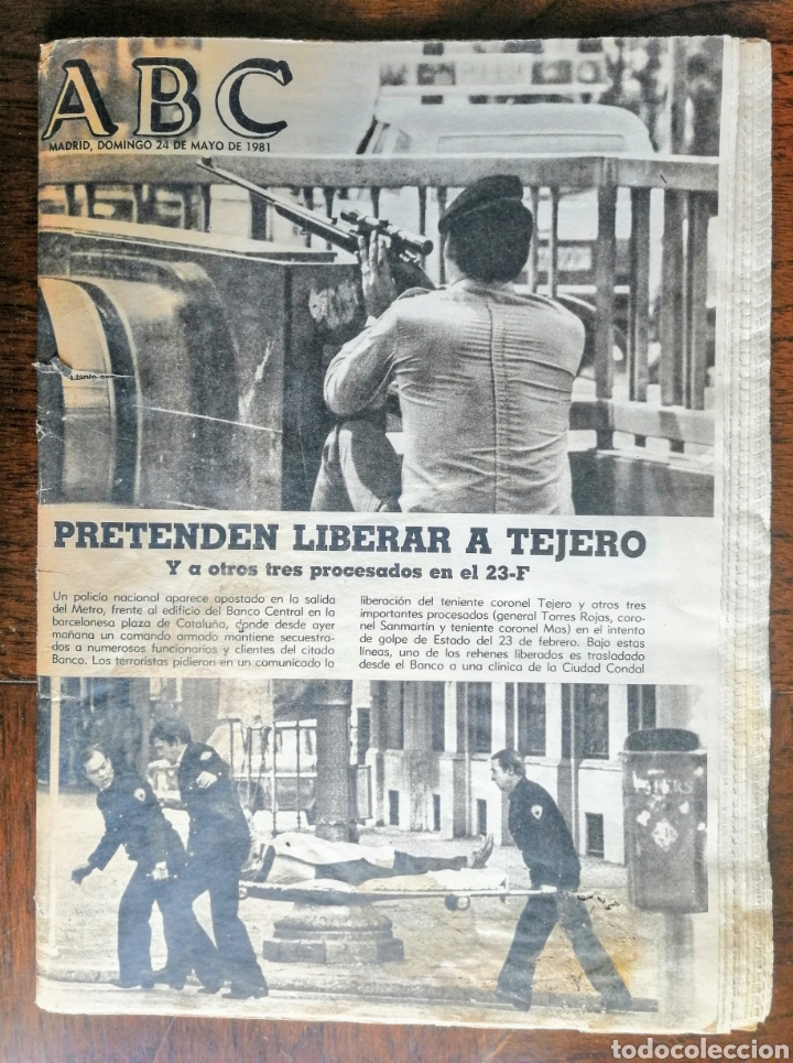 Coleccionismo de Revistas y Peri&oacute;dicos: PERIODICO ABC. 1981. PRETENDEN LIBERAR A TEJERO. EL ENVIO ESTA INCLUIDO.