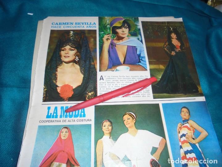 Coleccionismo de Revistas y Peri&oacute;dicos: RECORTE : CARMEN SEVILLA. SEMANA, ABRIL 1970(#)