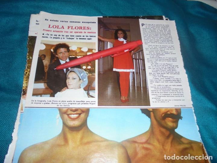 Coleccionismo de revistas y peri&oacute;dicos: RECORTE : LOLA FLORES, RECUPERADA OPERACION. SEMANA, JUNIO 1980(#)