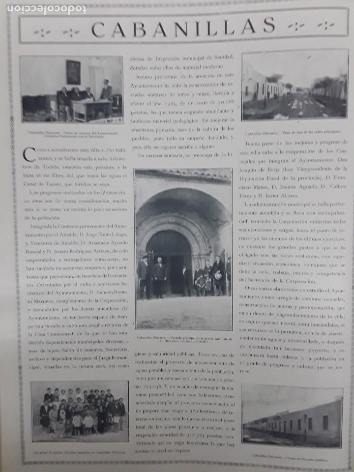 Collezionismo di Riviste e Giornali: CABANILLAS HISTORIA AYUNTAMIENTO ADMINISTRACION MUNICIPAL PROYECTOS URBANISTICOS HOJA A&Ntilde;O 1930