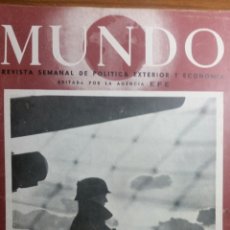 Coleccionismo de Revistas y Periódicos: REVISTA SEMANAL MUNDO AGENCIA EFE N34 1940. Lote 239922975