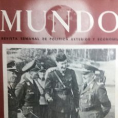 Coleccionismo de Revistas y Periódicos: REVISTA SEMANAL MUNDO AGENCIA EFE N 70 DE 1941. Lote 239924135